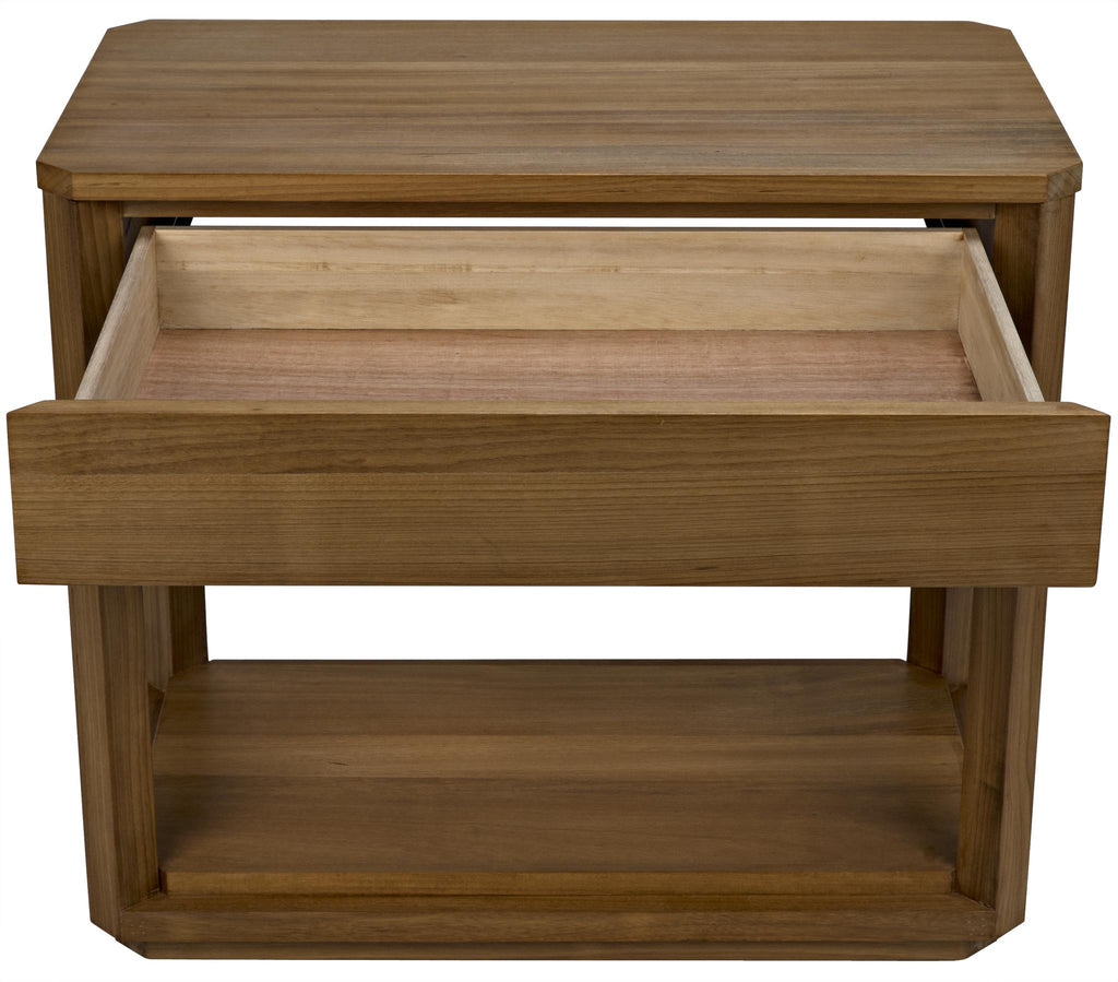 NOIR SL11 Side Table Gold Teak