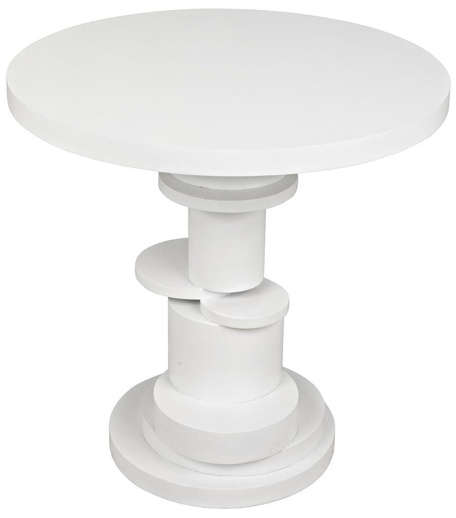 NOIR Hugo Side Table Solid White