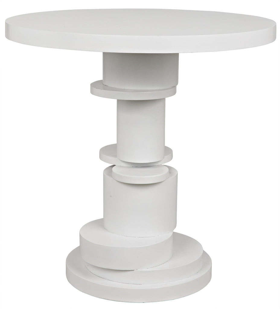 NOIR Hugo Side Table Solid White