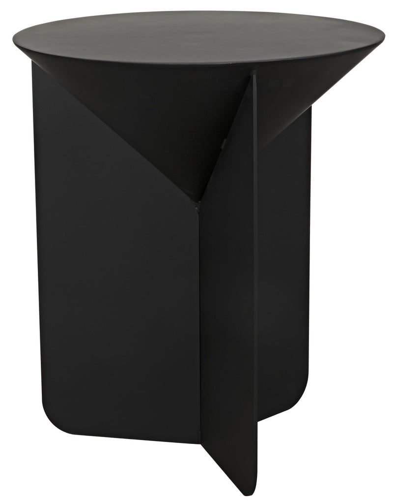 NOIR Lora Side Table Black Steel