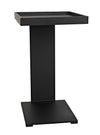 Noir Ledge All Metal Side Table Black Steel