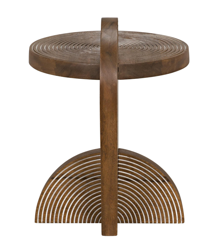 NOIR Saturn Side Table Dark Walnut