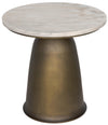 Noir Aiden Side Table Aged Brass