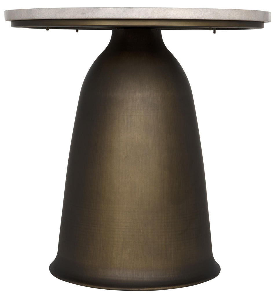 NOIR Aiden Side Table Aged Brass