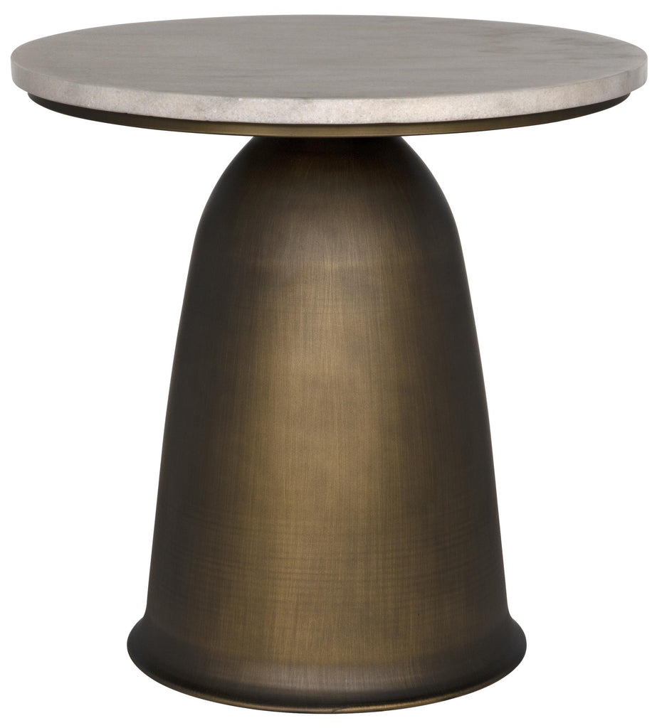 NOIR Aiden Side Table Aged Brass