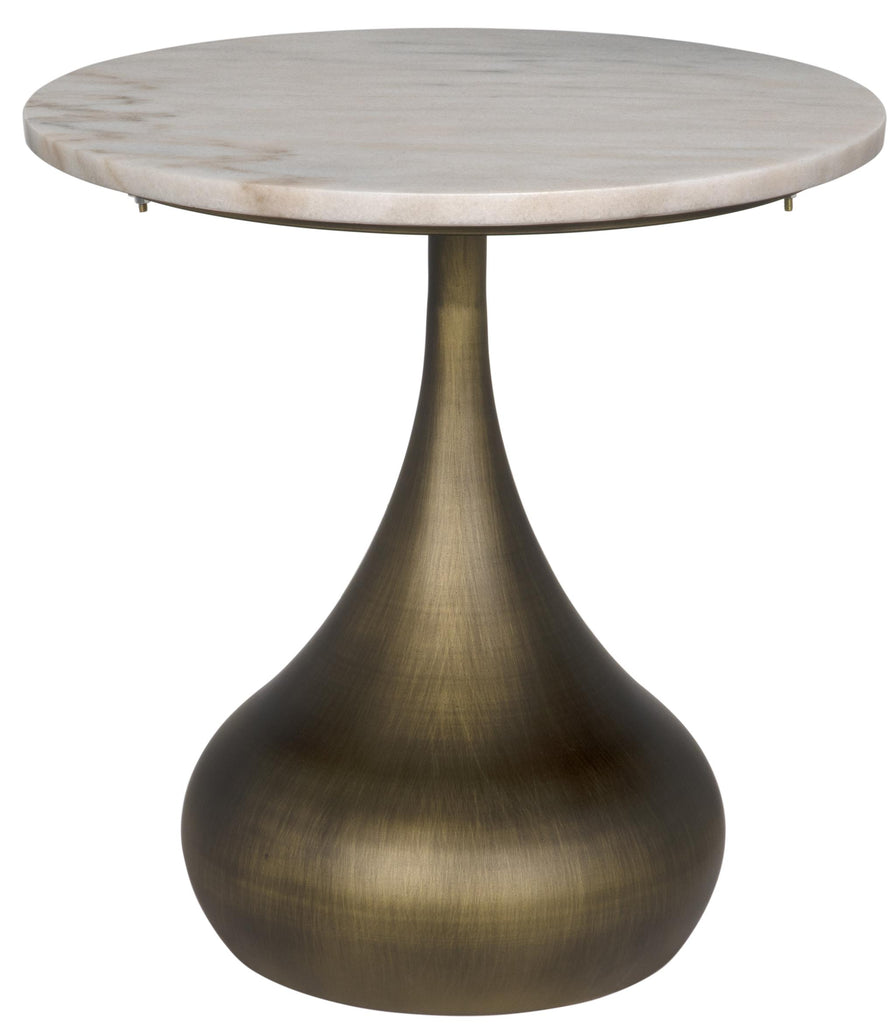 NOIR Mateo Side Table Aged Brass