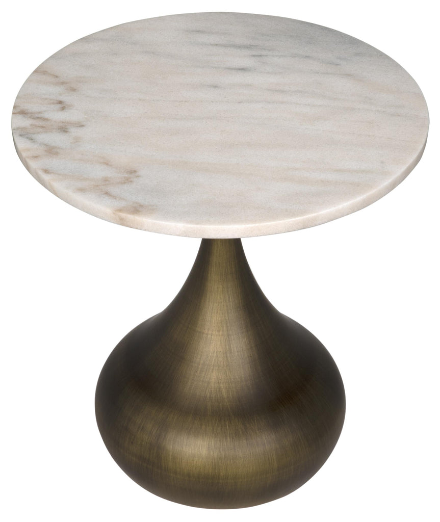 NOIR Mateo Side Table Aged Brass