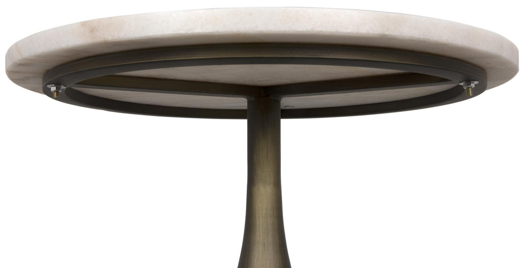 NOIR Mateo Side Table Aged Brass