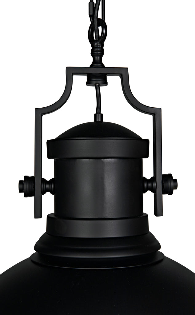 NOIR Metal Marine Fixture Pendant Black Steel