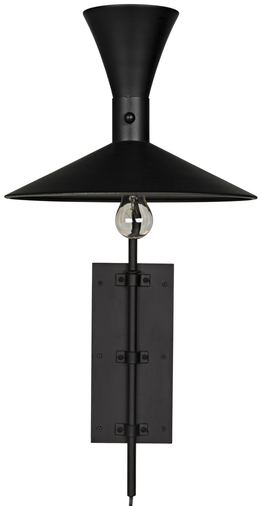 NOIR Enzo Sconce Black Steel