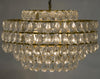 Noir Linden Chandelier Antique Brass And Black Steel