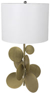 Noir Vadim Table Lamp With Shade Metal With Brass Finish