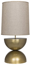 Noir Pulan Table Lamp Metal With Brass Finish