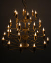 Noir Montoro Chandelier Antique Brass