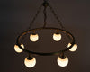 Noir Modena Chandelier Small Metal With Brass Finish