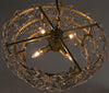 Noir Neive Chandelier Small Metal With Brass Finish