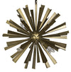 Noir Bero Chandelier Metal With Brass Finish