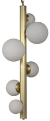 Noir Orellana Chandelier Metal With Brass Finish