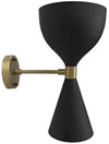 Noir Aegeon Sconce Black Steel