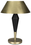 Noir Blau Table Lamp Steel With Brass Finish And Black Steel Detail