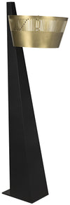 Noir Claudius Floor Lamp Black Of Brass Finished Steel