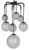 Noir Artemis Chandelier Steel With Black Finish