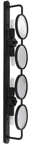 Noir Ordo Sconce Black Steel