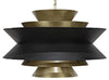 Noir Arion Pendant Steel With Brass Finish