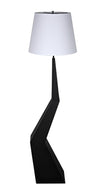 Noir Rhombus Floor Lamp With Shade Black Metal