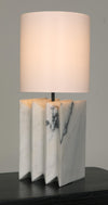 Noir Jman Lamp With Silk Shade