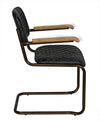 Noir 0045 Arm Chair Vintage Black Leather