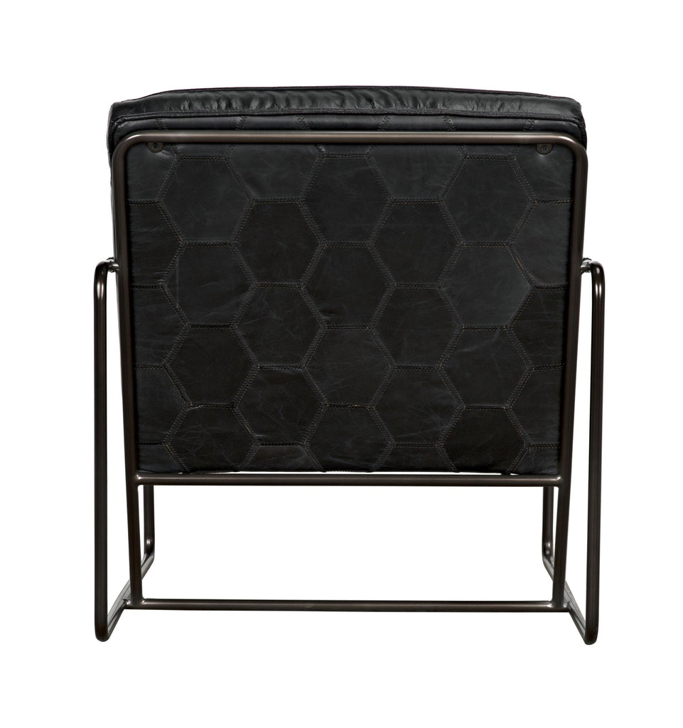 NOIR Demeter Chair Metal and Leather