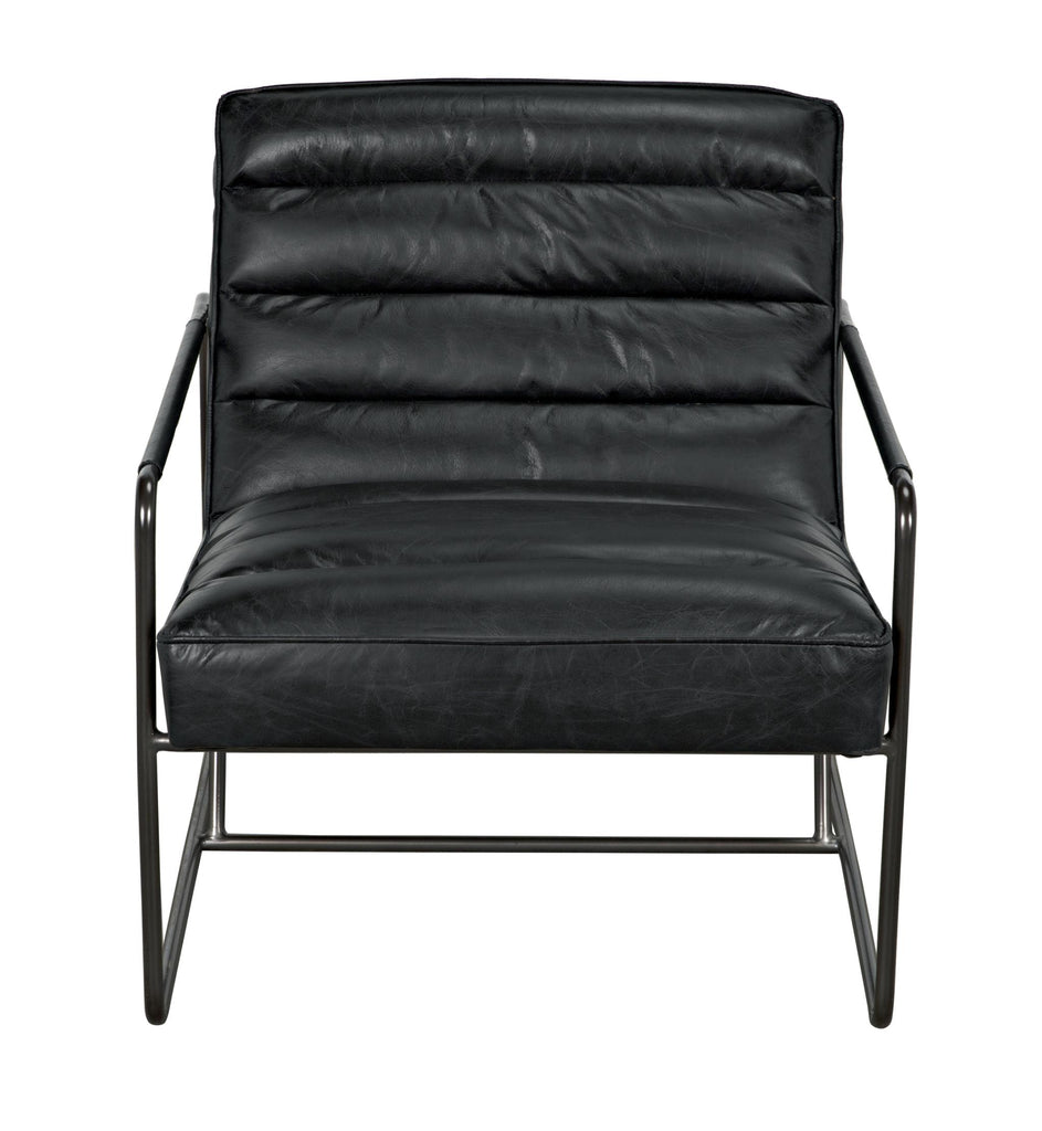 NOIR Demeter Chair Metal and Leather