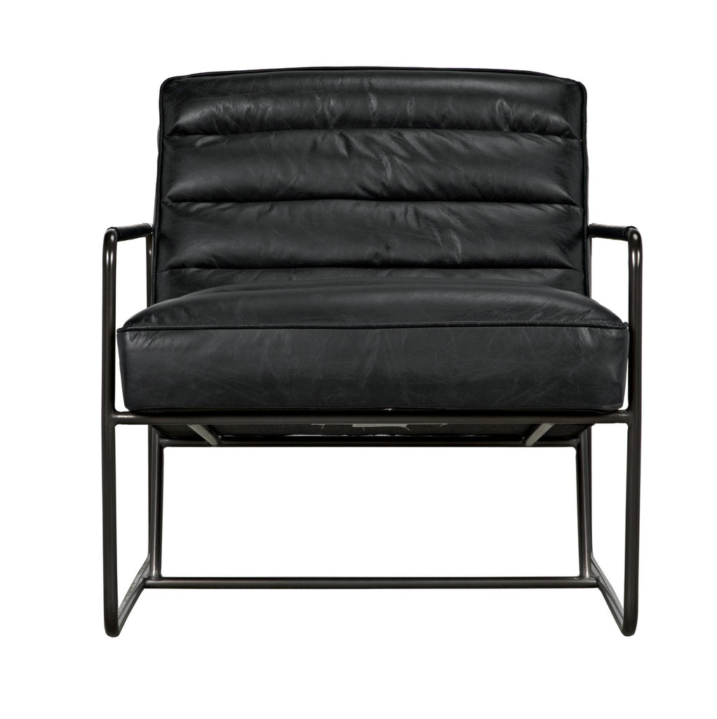 NOIR Demeter Chair Metal and Leather