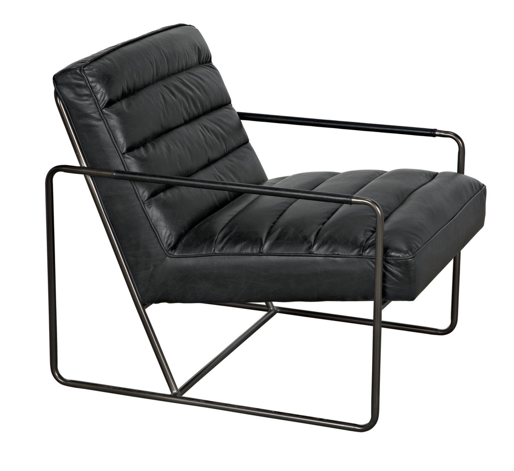 NOIR Demeter Chair Metal and Leather