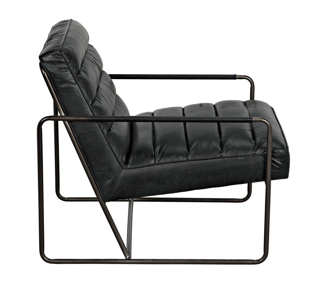 NOIR Demeter Chair Metal and Leather