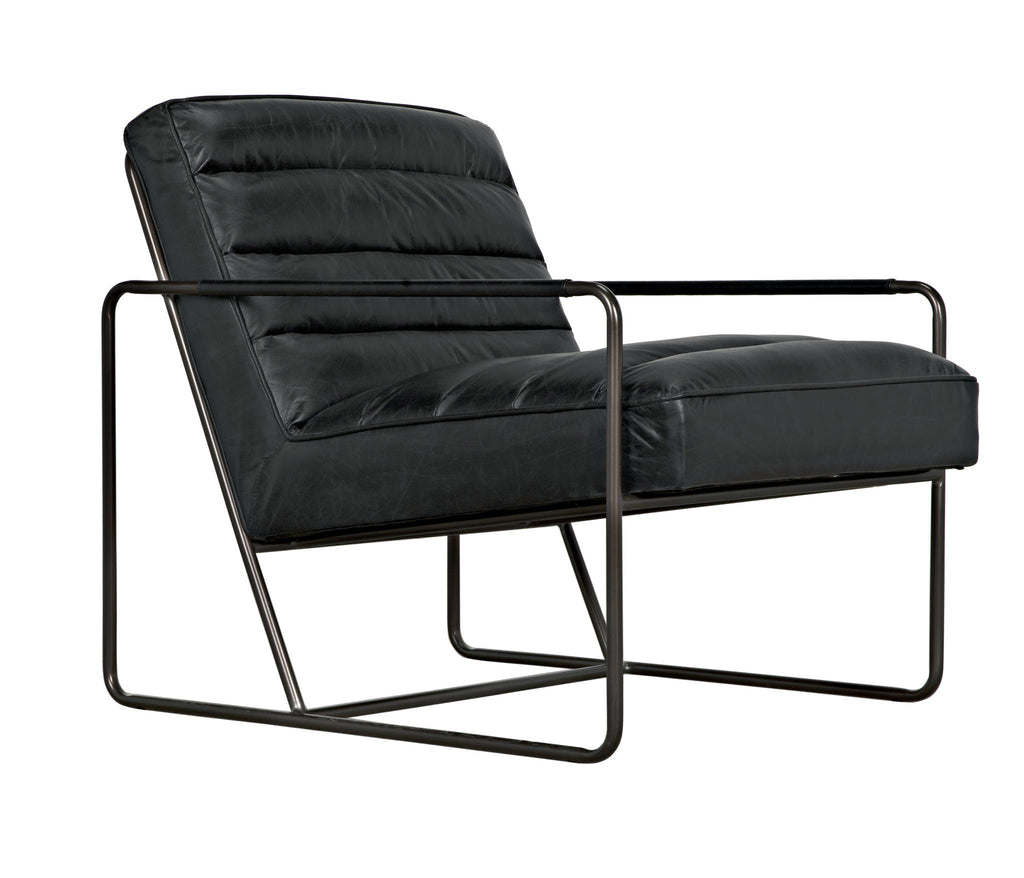 NOIR Demeter Chair Metal and Leather