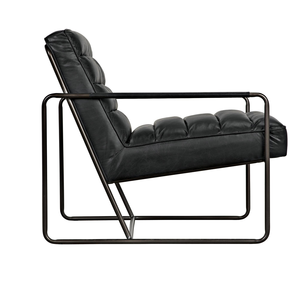 NOIR Demeter Chair Metal and Leather