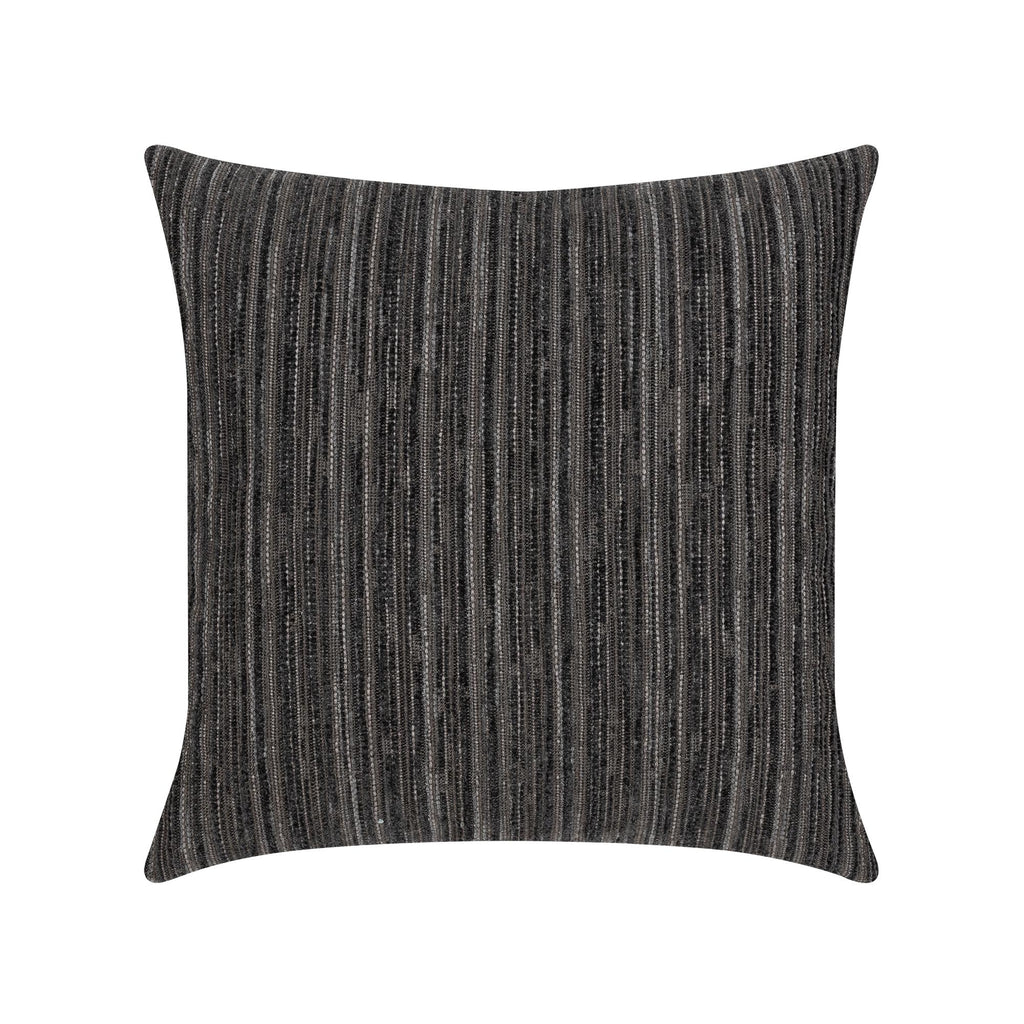 Elaine Smith Luxe Stripe Charcoal Gray Pillow