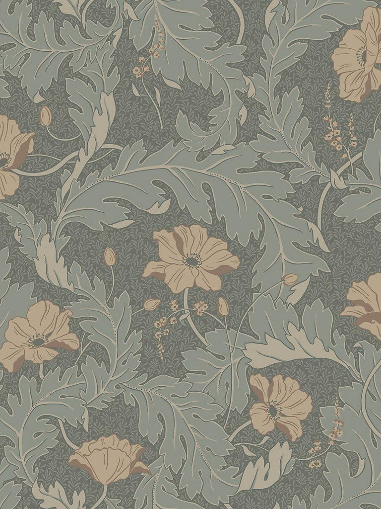 Sandberg Charlotta Forest Green Wallpaper