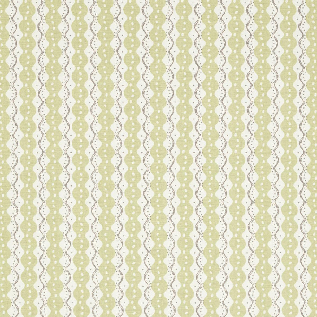 Schumacher Centipede Stripe Pea Fabric