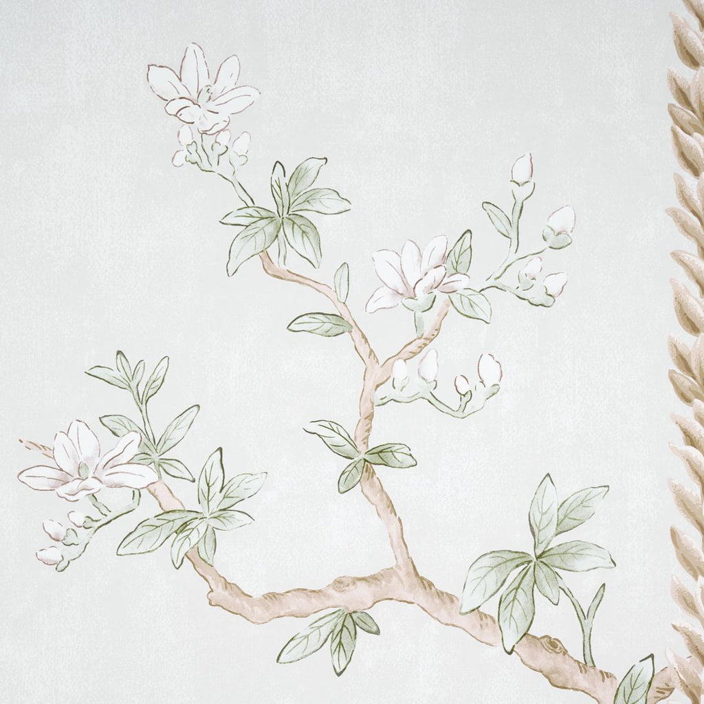 Schumacher Victoria Panel Set Stone Wallpaper