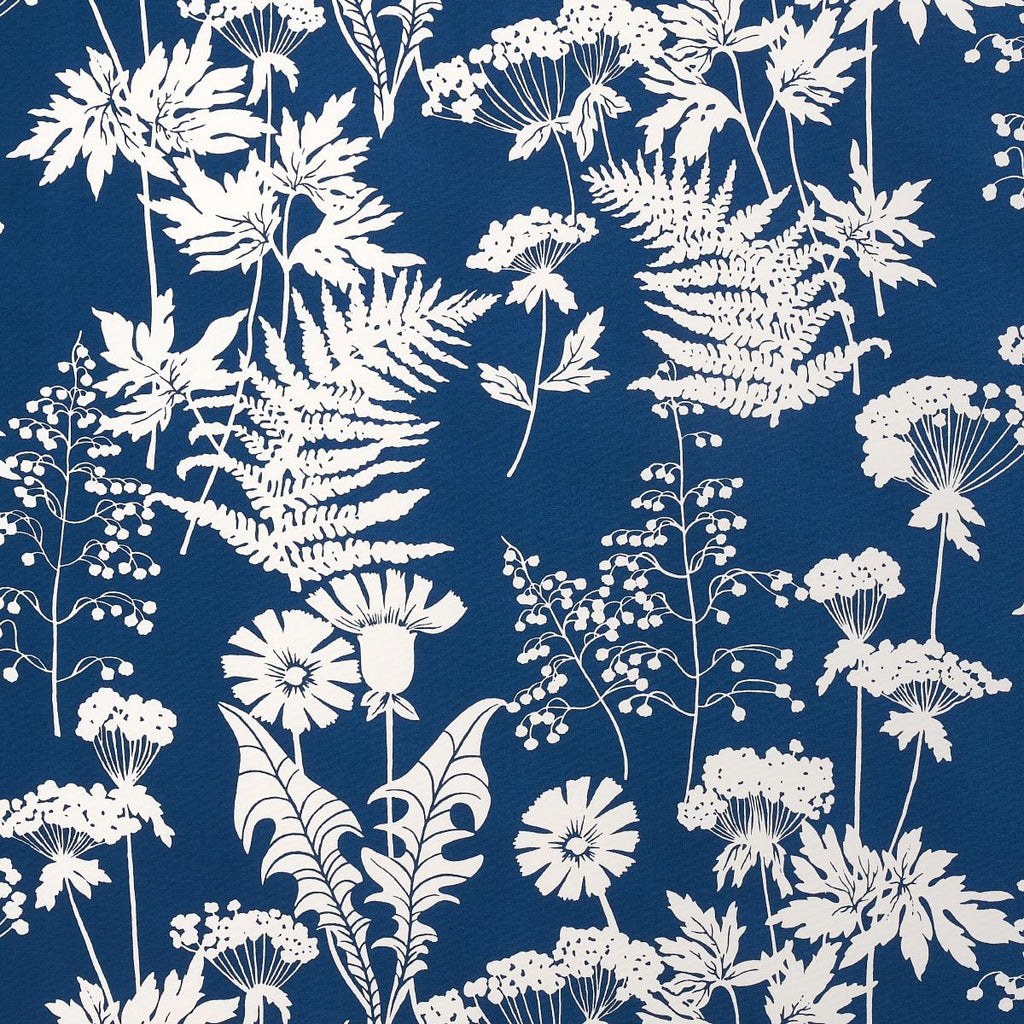 Schumacher Spring Floral Indoor/Outdoor Navy Fabric