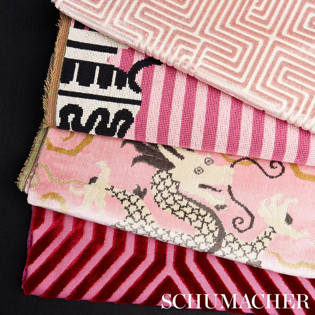 Schumacher Clermont Pingl Pink Fabric