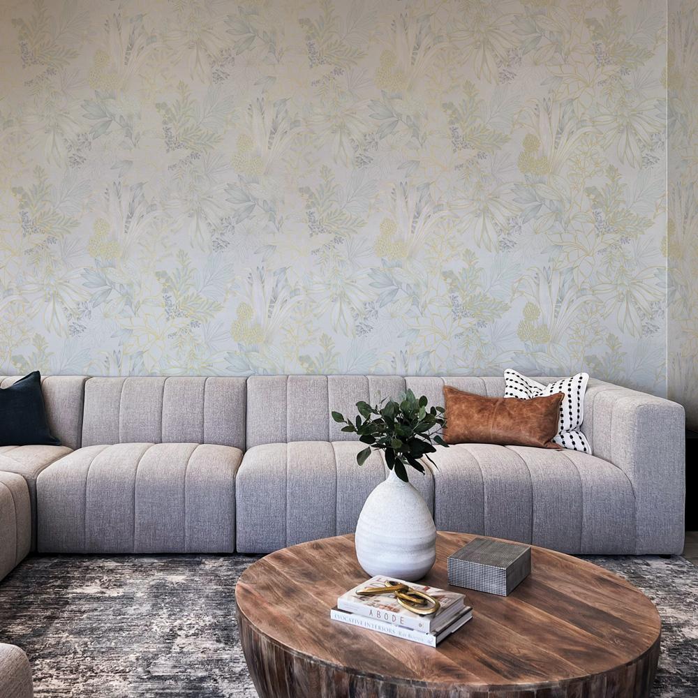 DecoratorsBest Bloom Oasis Cloud Grey Non-Pasted Wallpaper