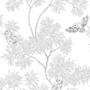 Decoratorsbest Owls Crisp White Non-Pasted Wallpaper