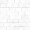 Decoratorsbest Brick Wall Classic White Peel And Stick Wallpaper, 28 Sq. Ft.