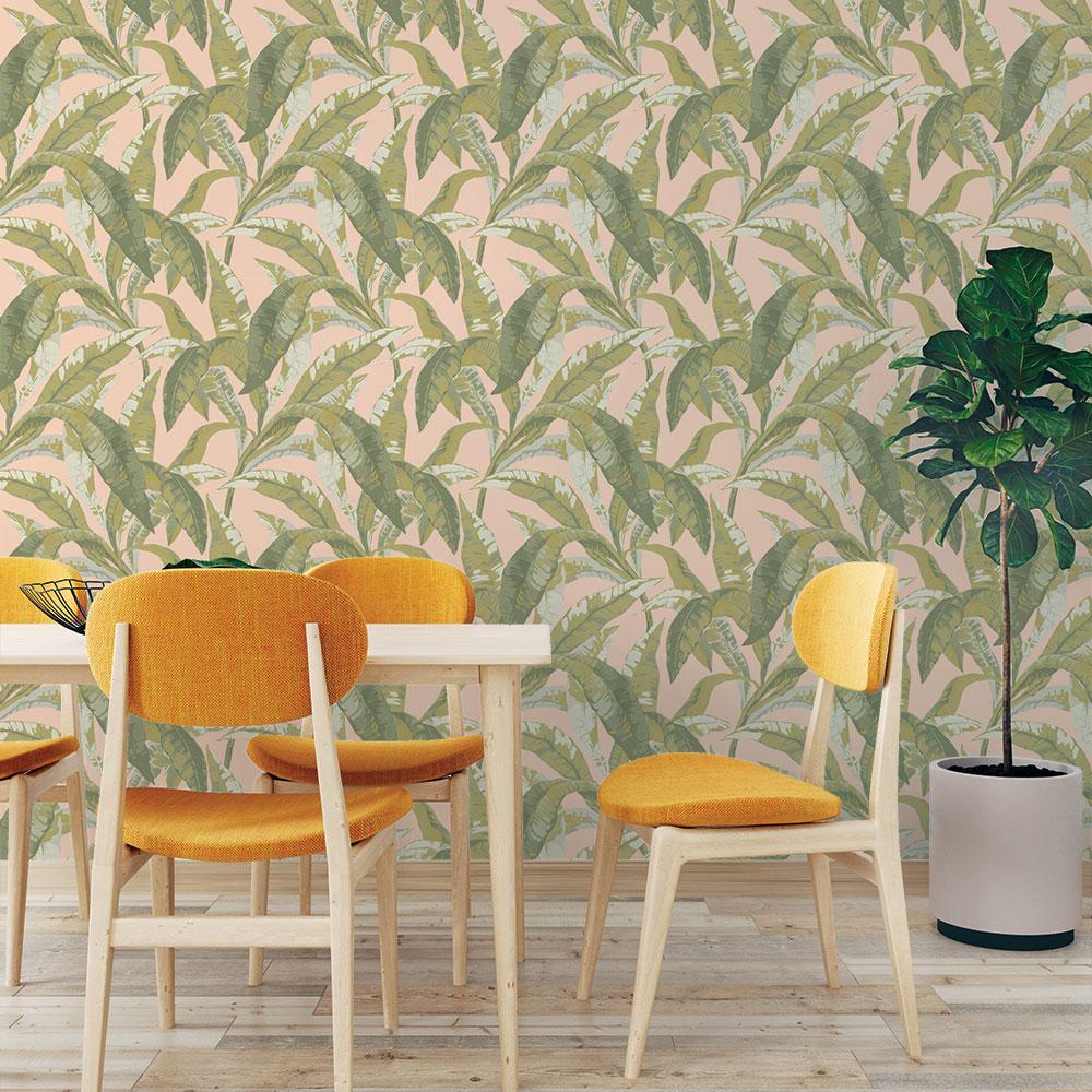 DecoratorsBest Banana Tree Tropical Peel and Stick Wallpaper, 28 sq. ft.