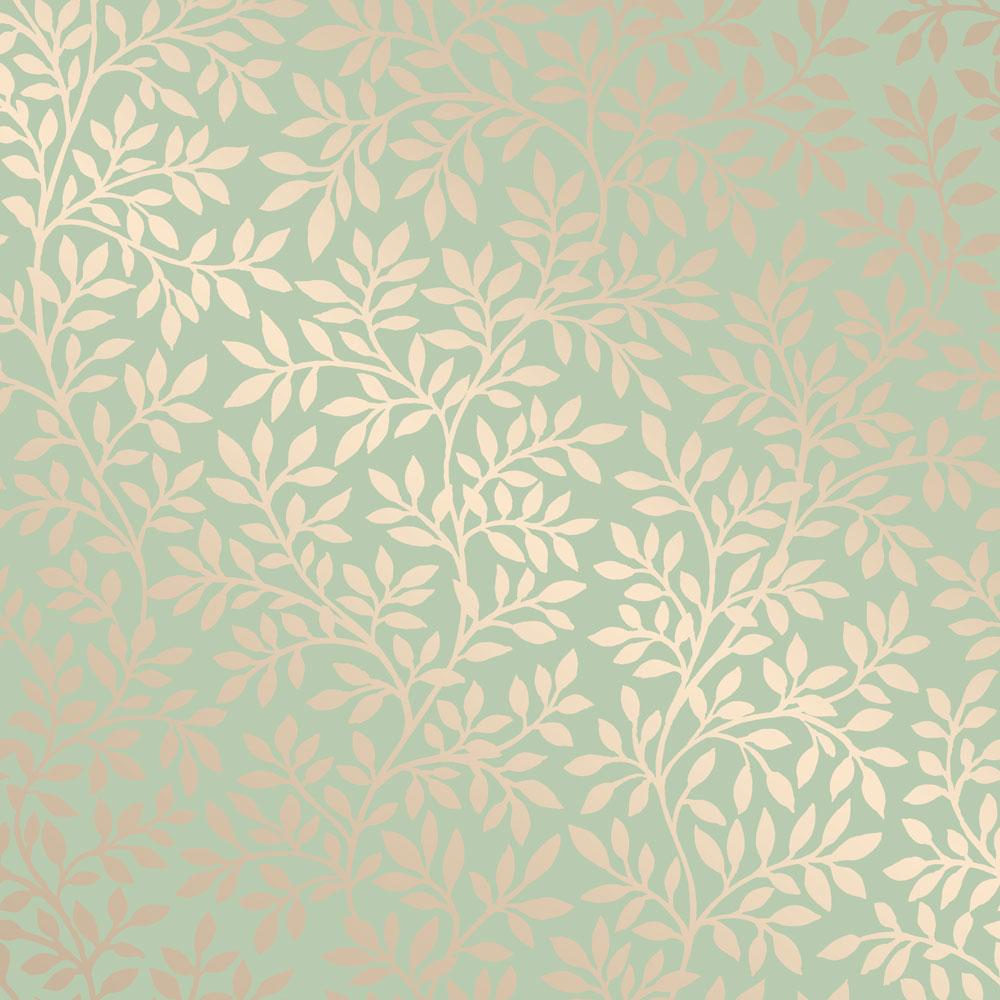 DecoratorsBest Victorian Garden Teal Peel and Stick Wallpaper, 28 sq. ft.