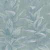 Decoratorsbest Retro Palms Blue Peel And Stick Wallpaper, 60 Sq. Ft.